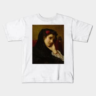 A Spanish Beauty by Hugues Merle Kids T-Shirt